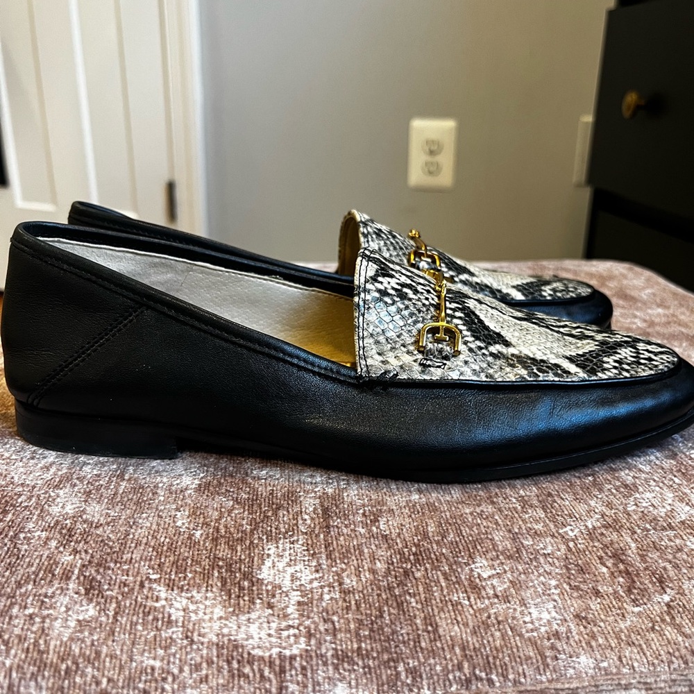 Sam Edelman Loraine loafers with snakeskin top